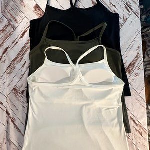 Lot of 3 Aerie Offline Tank Tops with shelf bra